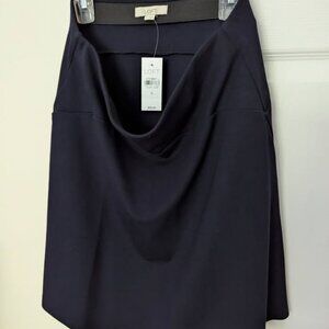 LOFT Curved Yoke Ponte Flippy Skirt, Size S, NWT